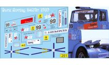 1:43 набор декалей Кольцевые грузовики 5432с 1989, фототравление, декали, краски, материалы, Doctor Decal, 1/43