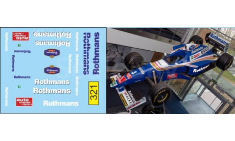 1:43 набор декалей Formula 1 №54 Williams FW19, фототравление, декали, краски, материалы, Doctor Decal, scale43