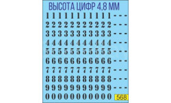 1:43 набор декалей Дублеры на борт трафарет черный