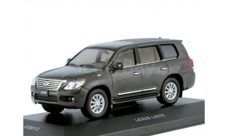 LEXUS LX570 2010 (тираж 393 шт.) Metallic Gun Grey, масштабная модель, VVM, scale43