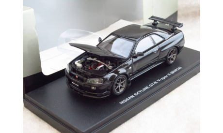 Nissan Skyline GT-R V spec II 2002 (BNR34) 1/43 Kyosho, масштабная модель, scale43