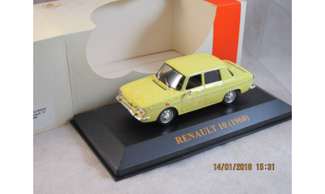 Renault 10 1968 1/43 IXO Junior, масштабная модель, IXO Road (серии MOC, CLC), 1:43