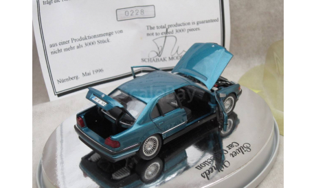 BMW 740 (E38) 1/43 Schabak Silver Wheels сертификат #228, масштабная модель, scale43
