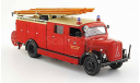 Magirus Deutz S3000 SLG 1941 год., пожарный (red), масштабная модель, Yat Ming, scale43