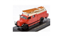 Magirus Deutz S3000 SLG 1941 год., пожарный (red), масштабная модель, Yat Ming, scale43