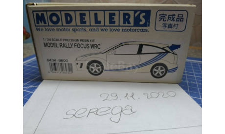 1/24 Model Rally Ford Focus WRC, сборная модель автомобиля, Modelers, 1:24