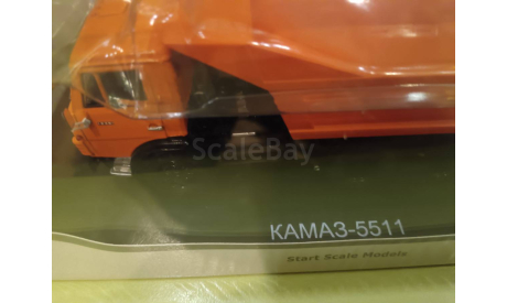 С 1 рубля! Камаз 5511,самосвал, оранжевый, SSM, масштабная модель, Start Scale Models (SSM), scale43
