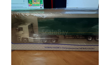КАМАЗ 65206 с п/п НЕФАЗ-93341 с 1 рубля., масштабная модель, ПАО КАМАЗ, scale43