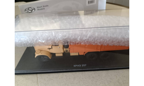 С 1 рубля! Краз 257 бежевый бортовой SSM, масштабная модель, Start Scale Models (SSM), 1:43, 1/43