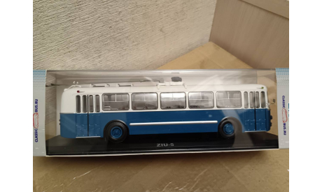 С 1 рубля! ЗИУ 5 белый синий Classicbus, масштабная модель, scale43