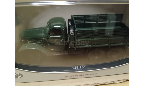 С 1 рубля! ЗИС-151  бортовой зеленый SSM, масштабная модель, Start Scale Models (SSM), scale43