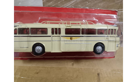 С 1 рубля! Автобус IKARUS 55 бежевый, масштабная модель, 1:43, 1/43