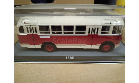 С 1 рубля! Автобус ЛИАЗ-158Б бежевый-красный Classicbus, масштабная модель, scale43