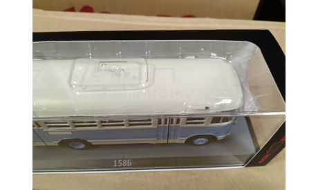 С 1 рубля! Автобус ЛИАЗ-158Б бежевый-голубой Classicbus, масштабная модель, 1:43, 1/43
