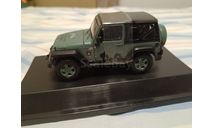 С 1 рубля! Jeep Джип 2 ARMY STRONG мокрый асфальт тентованный, масштабная модель, Greenlight Collectibles, 1:43, 1/43