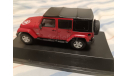 С 1 рубля! Jeep Джип 5 5-дверный красный тент черный, масштабная модель, Greenlight Collectibles, scale43