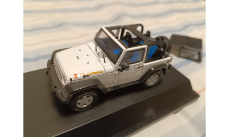 С 1 рубля! Jeep Джип 6 3-дверный белый тент черный, масштабная модель, Greenlight Collectibles, scale43