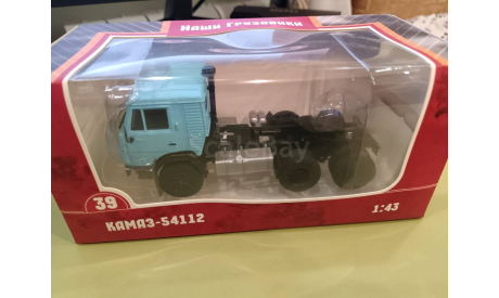 С 1 рубля! Камаз 54112 голубой седельный тягач, масштабная модель, MODIMIO, 1:43, 1/43
