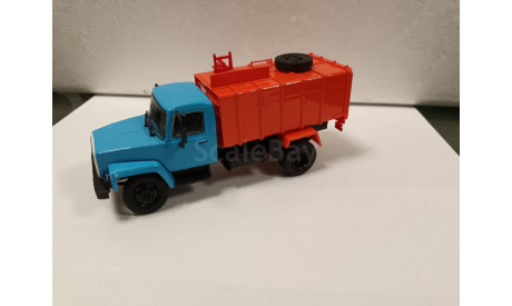С 1 рубля! GAZ-3307 КО-413 мусоровоз, масштабная модель, DeAgostini, scale43