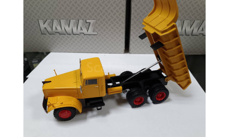 С 1 рубля! Kraz 256Б1  желтый самосвал, масштабная модель, scale43, КрАЗ