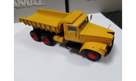 С 1 рубля! Kraz 256Б1  желтый самосвал, масштабная модель, scale43, КрАЗ