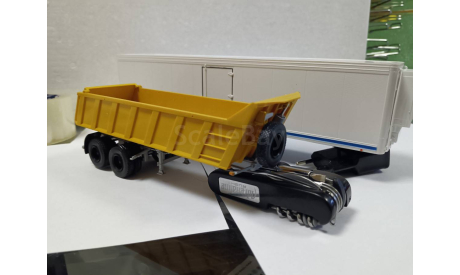 С 1 рубля! МАЗ 9506-20 полуприцеп желтый (Автоистория), масштабная модель, Start Scale Models (SSM), 1:43, 1/43