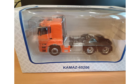 С 1 рубля! КАМАЗ 65206 оранжевый тягач    ПАО КАМАЗ, масштабная модель, 1:43, 1/43