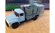 С 1 рубля! ZIL 130 мусоровоз и надстройка с контейнерами Автоистория, масштабная модель, Автоистория (АИСТ), scale43