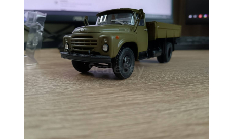 С 1 рубля! ZIL 130 бортовой зеленый  Автоистория, масштабная модель, Автоистория (АИСТ), scale43