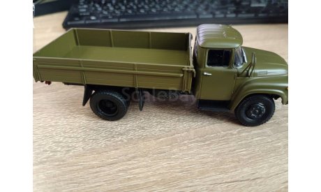 С 1 рубля! ZIL 130 бортовой зеленый  Автоистория, масштабная модель, Автоистория (АИСТ), scale43