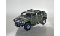 Hummer H2 SUT - CARARAMA - 1/43 (без упаковки, запасное колесо поплавилось), масштабная модель, scale43