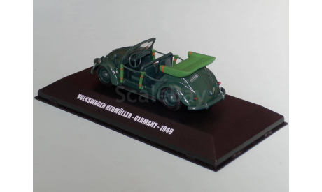 Volkswagen Hebmuller, 1949, масштабная модель, DeAgostini (военная серия), scale43