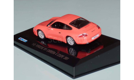 Porsche 911 Carrera 4  Coupe 2001 red, масштабная модель, KDW, scale43