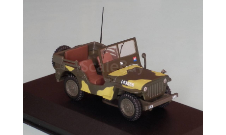 Jeep Willys, масштабная модель, DeAgostini (военная серия), scale43