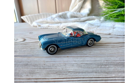Chevrolet Corvette 1957 Matchbox, масштабная модель, 1:43, 1/43