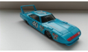 1/43 Plymouth roadrunner superbird 1970 racing legends, масштабная модель, 1:43