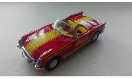 1/43 Chevrolet Corvette Coca Cola 1953 Matchbox collectibles, масштабная модель, 1:43