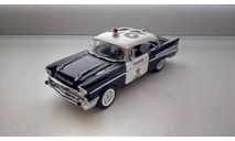 1/43 Chevrolet Bel Air Police Chief 1957 Franklin Mint RARE, масштабная модель, 1:43