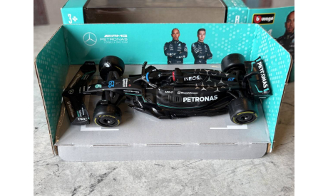 Mercedes F1 W14 2023 George Russell #63 Formula 1, масштабная модель, Mercedes-Benz, BBurago, scale43