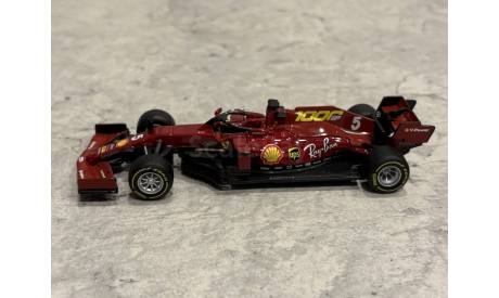 Ferrari SF1000 2020 Sebastian Vettel #5 Formula 1, масштабная модель, BBurago, scale43