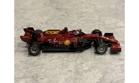 Ferrari SF1000 2020 Sebastian Vettel #5 Formula 1, масштабная модель, BBurago, scale43