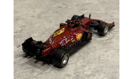 Ferrari SF1000 2020 Sebastian Vettel #5 Formula 1, масштабная модель, BBurago, scale43
