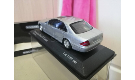 Mercedes W 220 S class w220 minichamps, масштабная модель, Mercedes-Benz, scale43