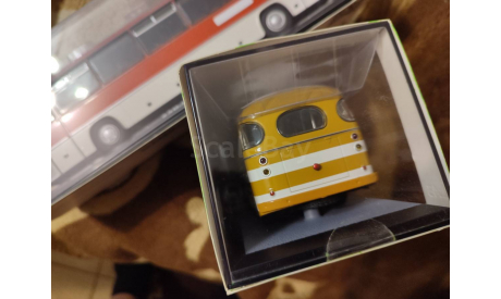 ПАЗ-672 Охра, белые полосы ClassicBus, масштабная модель, scale43