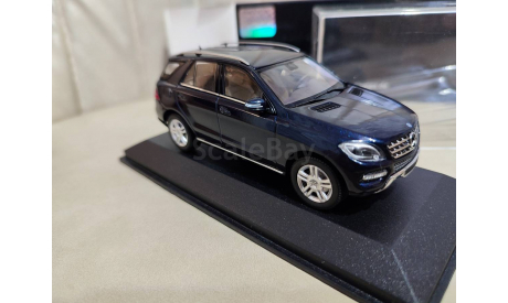 Mercedes-Benz M-klasse W166 blue 1:43 Minichamps, масштабная модель, 1/43