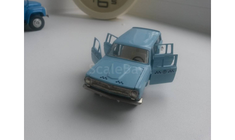 волга газ 2402 такси пост., масштабная модель, Тантал, 1:43, 1/43
