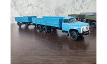 Зил 133гя с прицепом гкб, масштабная модель, Ручная работа, 1:43, 1/43