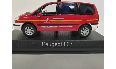 Peugeot 807 Sapiers Pompiers, масштабная модель, Norev, scale43