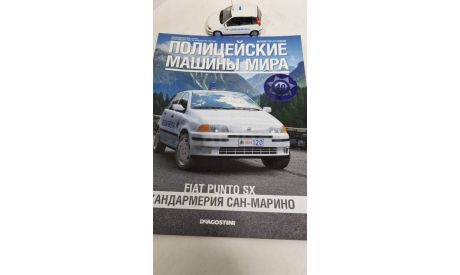 Fiat Punto SX, масштабная модель, Полицейские машины мира, Deagostini, scale43