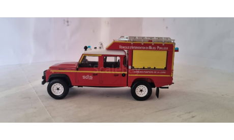 LAND ROVER - DEFENDER 130 PICK-UP Пожарный, масштабная модель, Edicola, scale43